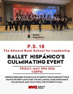 Flyer for Ballet Hispanico
